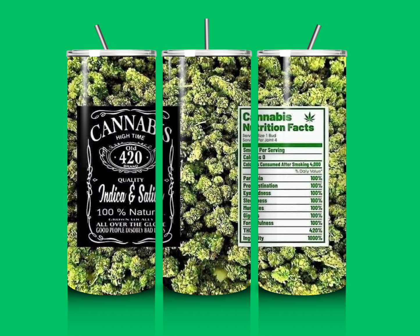 Cannabis 420- 20oz Custom Tumbler image 0