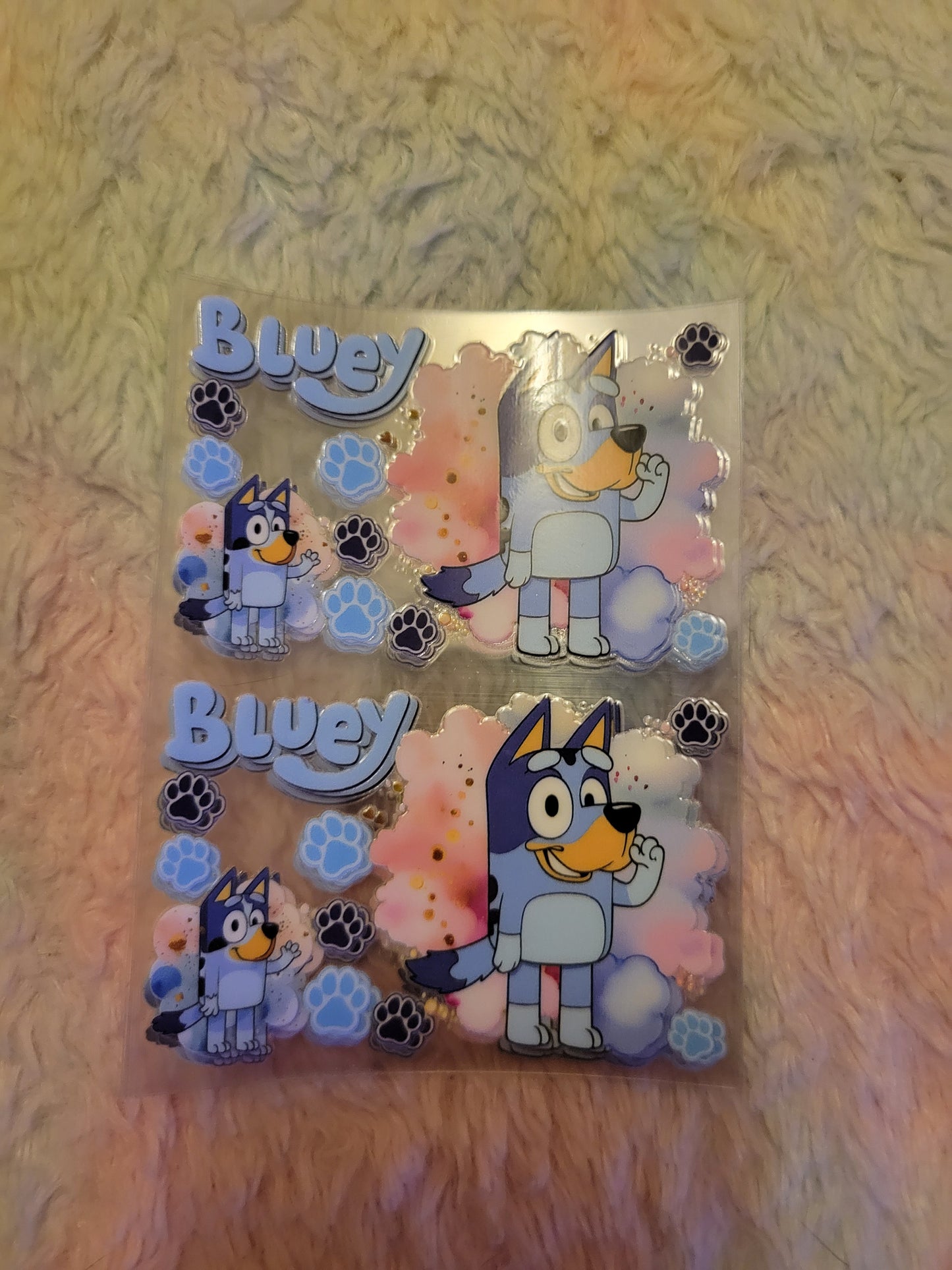 π Bluey UV DTF Bank Card Wrap β 2 Pieces π image 0