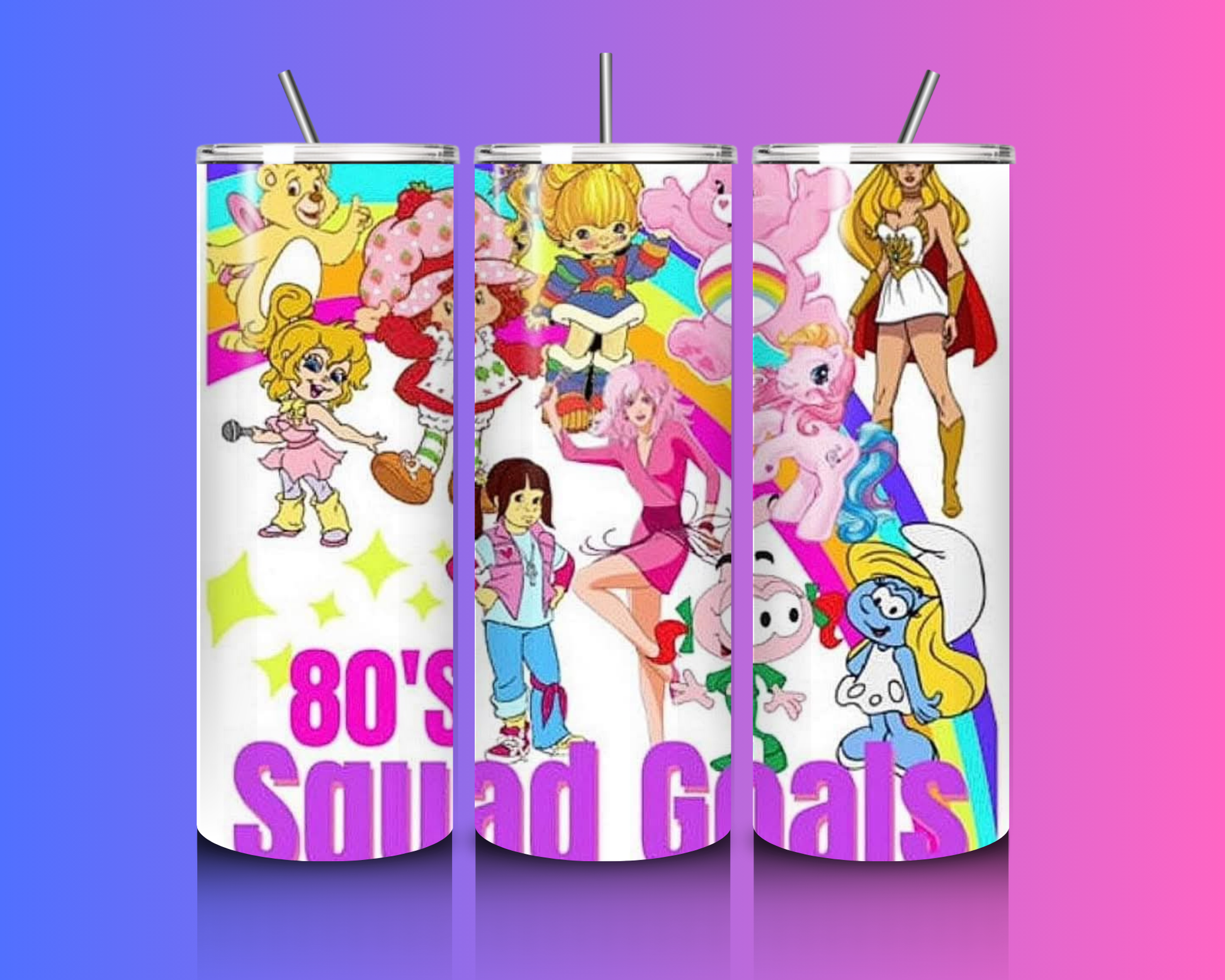 80's Squad Goals - 20oz Custom Tumbler  image 0