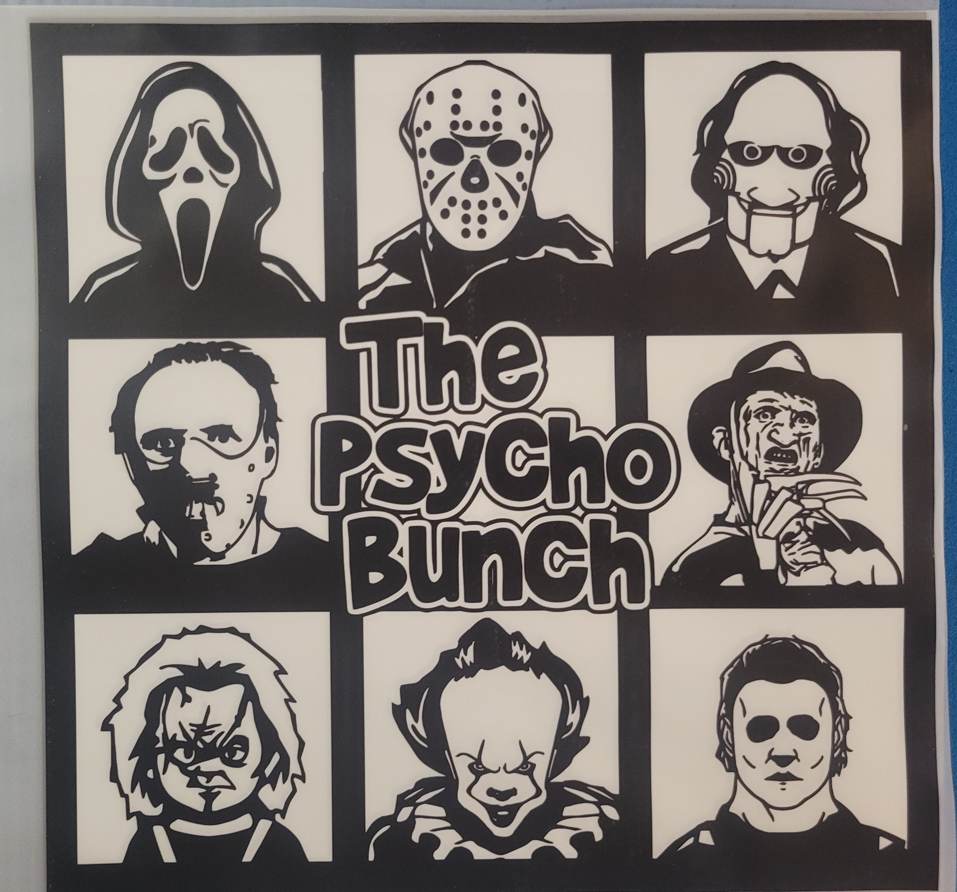 FULL COLOUR DTF TRANSFERS-Psyco Bunch image 0