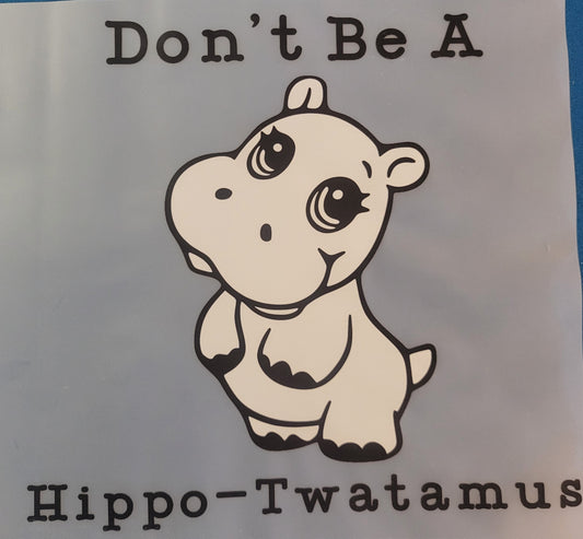 FULL COLOR DTF TRANSFERS-HIPPO image 0