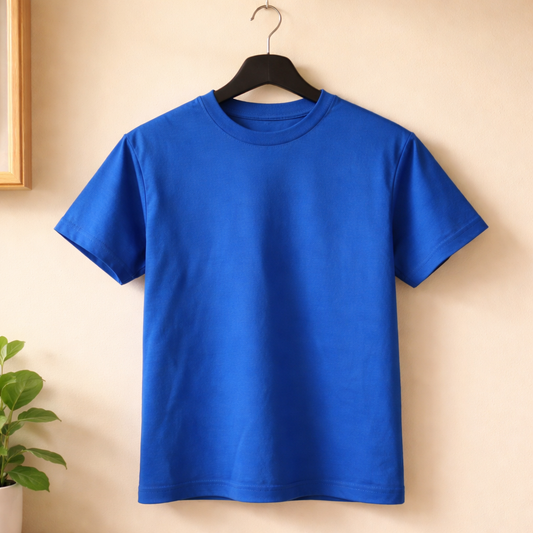 Youth Blue Cotton Tee - XS image 0