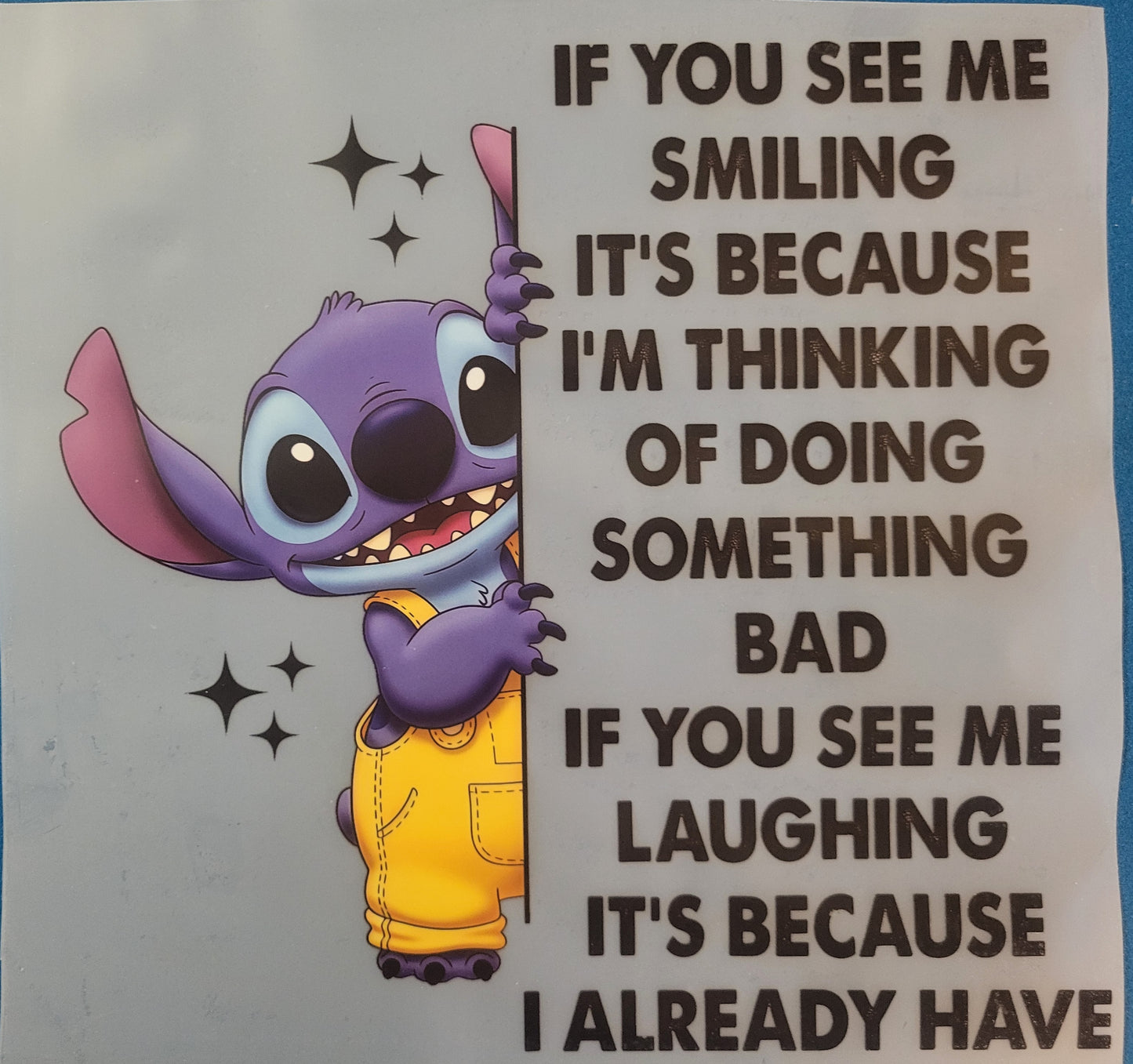 Full colour DTF HEAT TRANSFER - bad stitch image 0