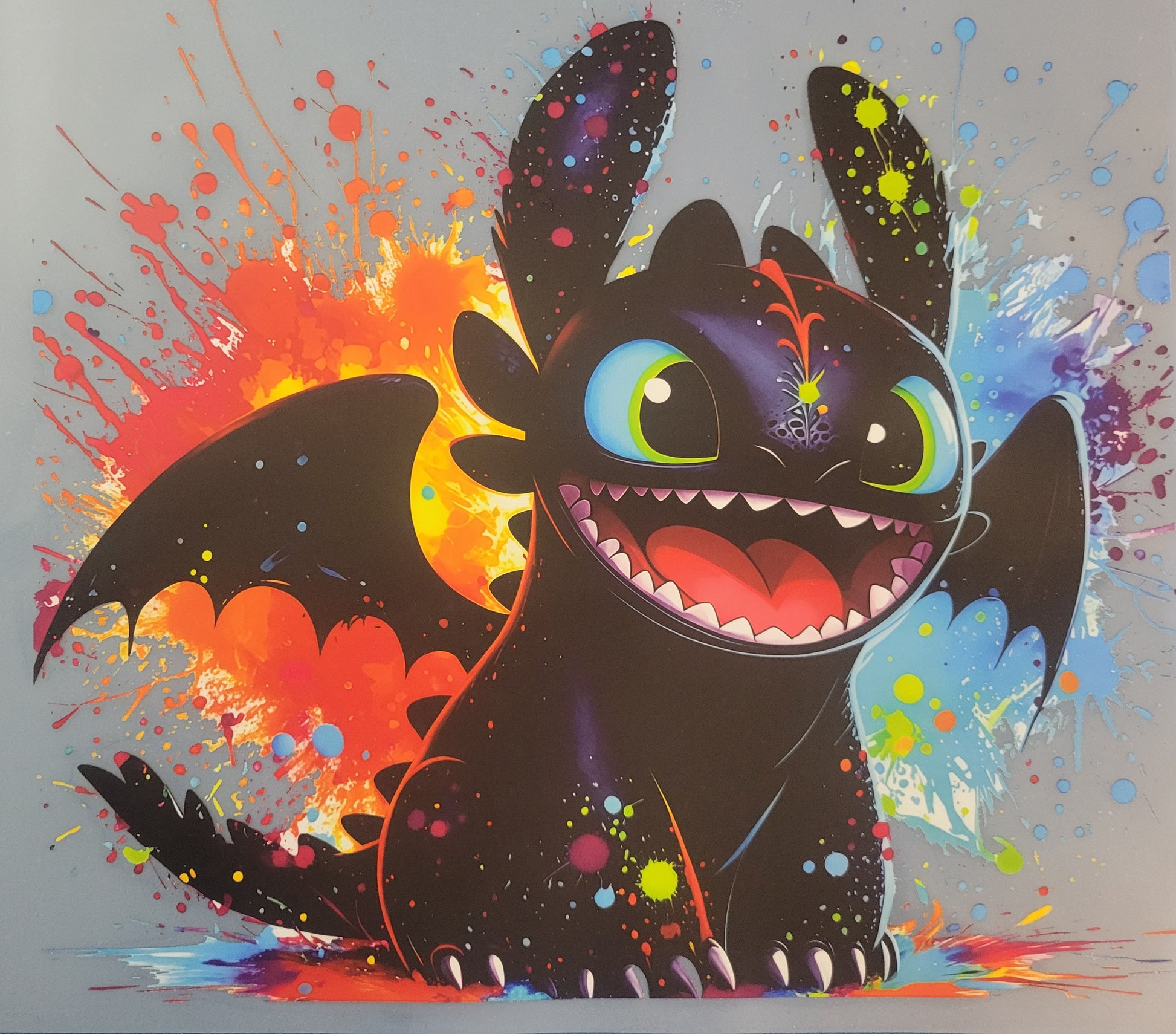 FULL COLOR DTF TRANSFERS-toothless image 0