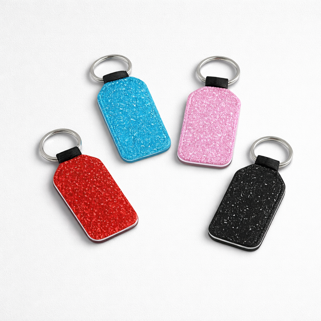 Sublimation Glitter Keychains image 0