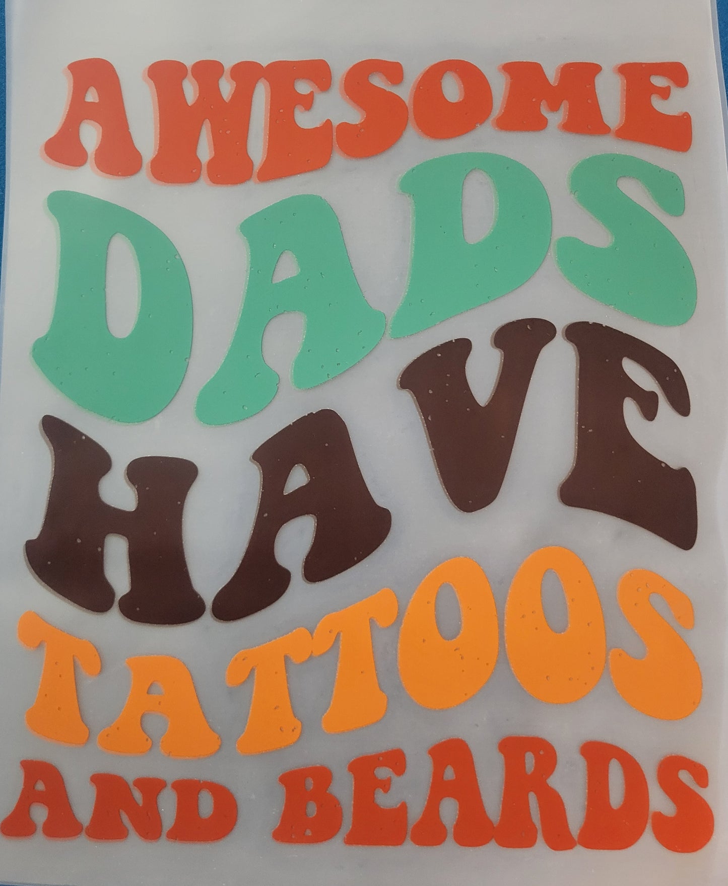 FULL COLOUR DTF TRANSFERS-DADS TATTOOS image 0