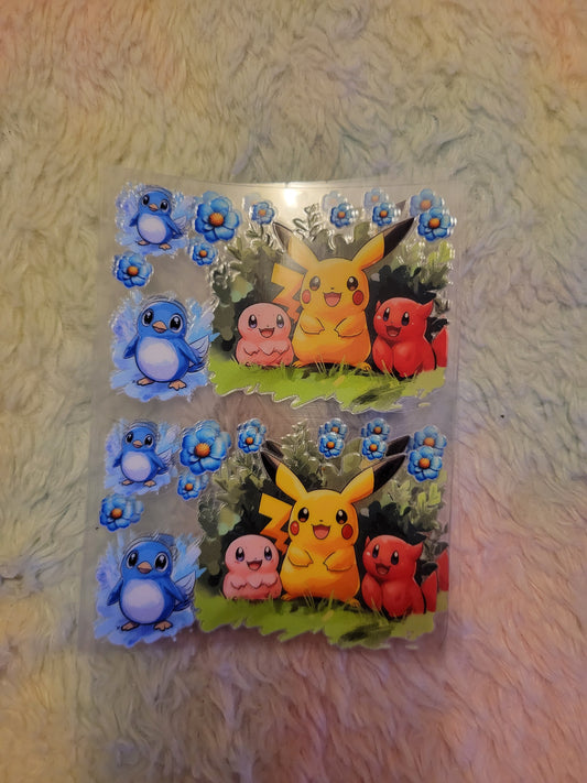 ⚡️ Pokémon UV DTF Bank Card Wrap – 2 Pieces ⚡️ image 0