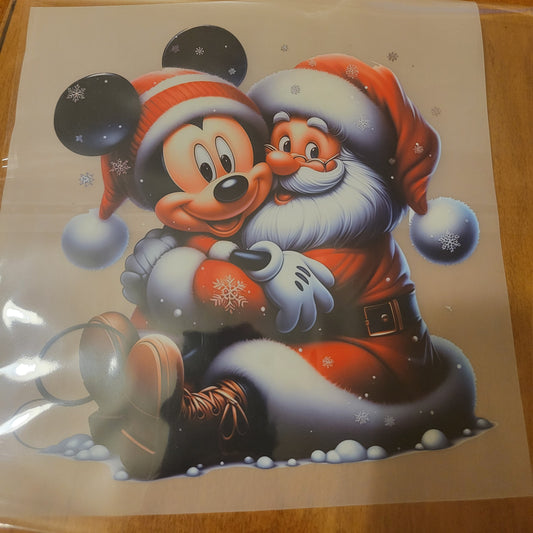 Santa & Mickey image 0