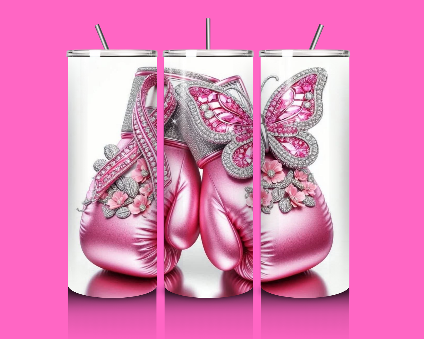 Cancer Fighter -20 oz Custom Tumbler image 0