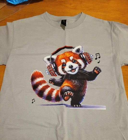 Dancing Red Panda Kids Tee 🐼🎧 image 0
