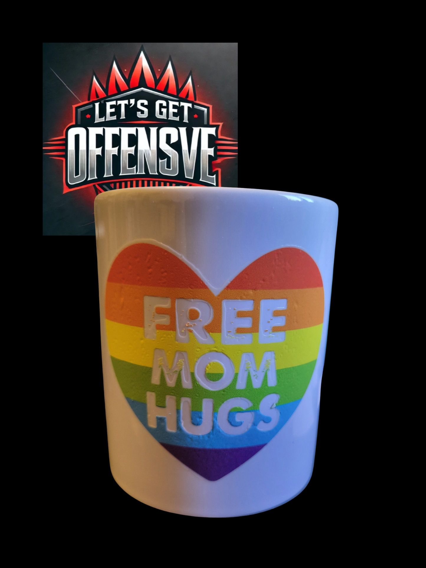 Free Mom Hugs Mug (12 oz) image 0