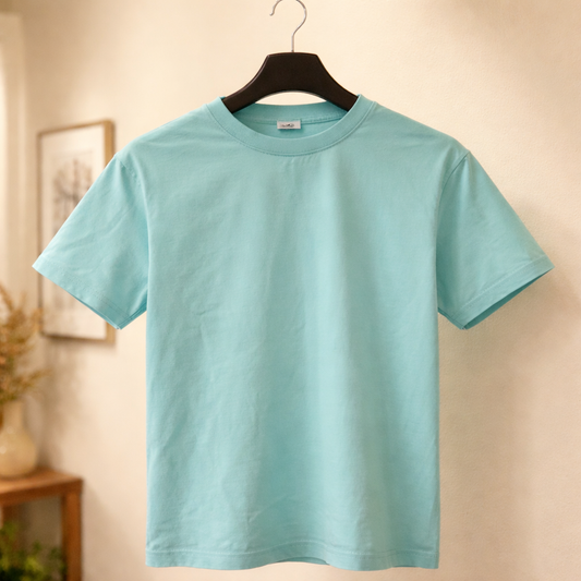 Youth Mint Green Cotton Tee- Small image 0