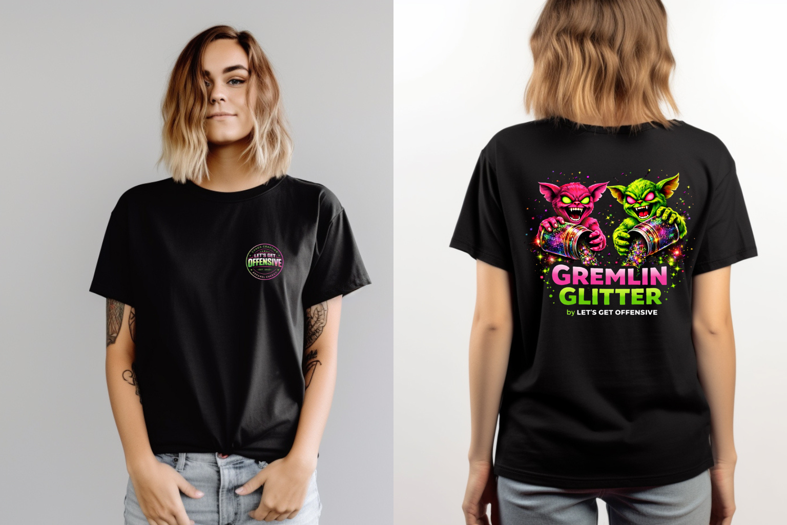 Gremlin Glitter Signature Tee 😈✨ image 0
