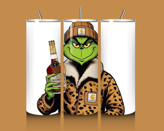 Grinch with Hennessey- 20oz Custom Tumbler  image 0