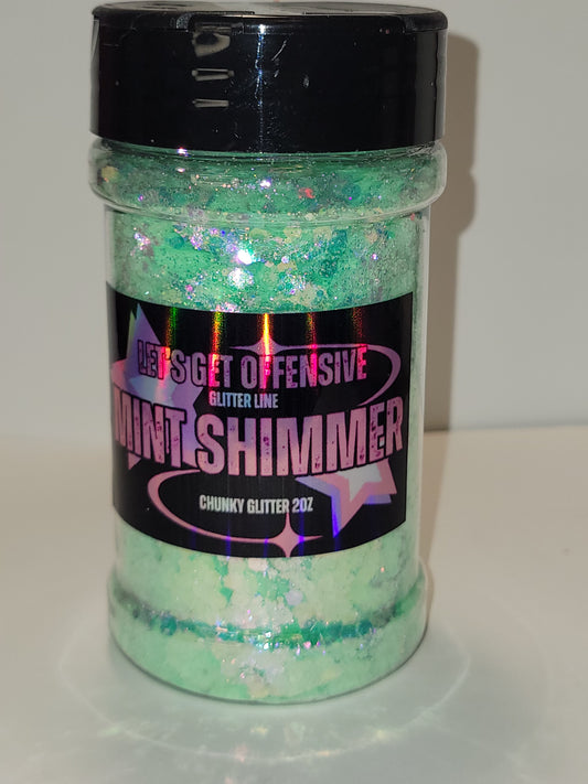 Mint Shimmer Chunky Glitter  image 0