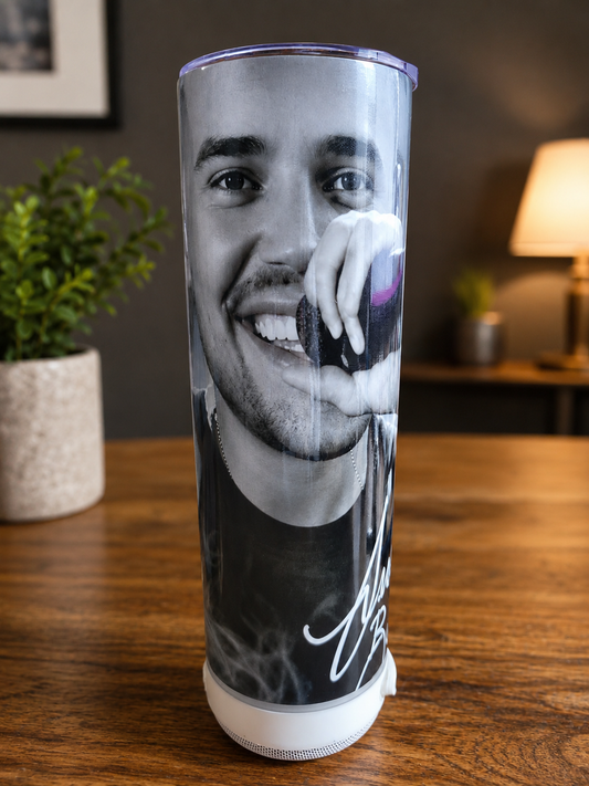Fan Inspired JB Coachella 20 oz LED Speaker Tumbler image 0