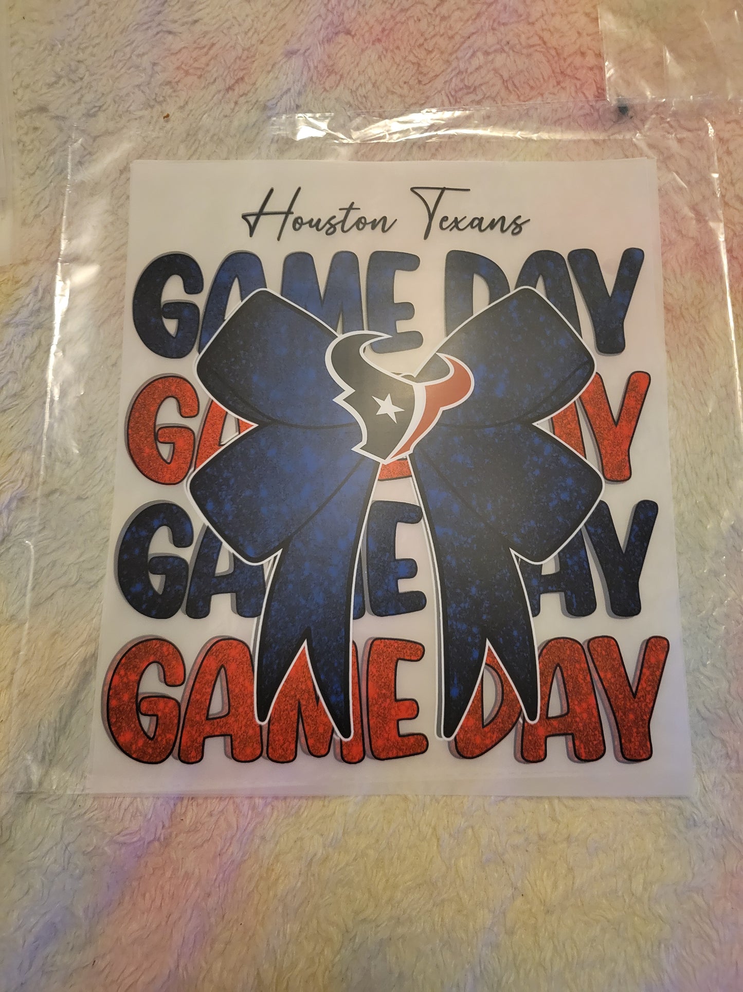 🏈 AFC South Football Game Day Bows – DTF Transfers 🏈 image 0