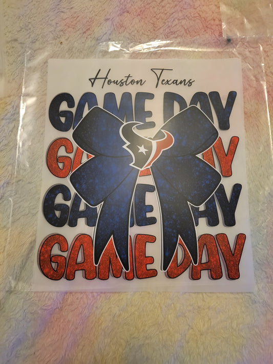 🏈 AFC South Football Game Day Bows – DTF Transfers 🏈 image 0