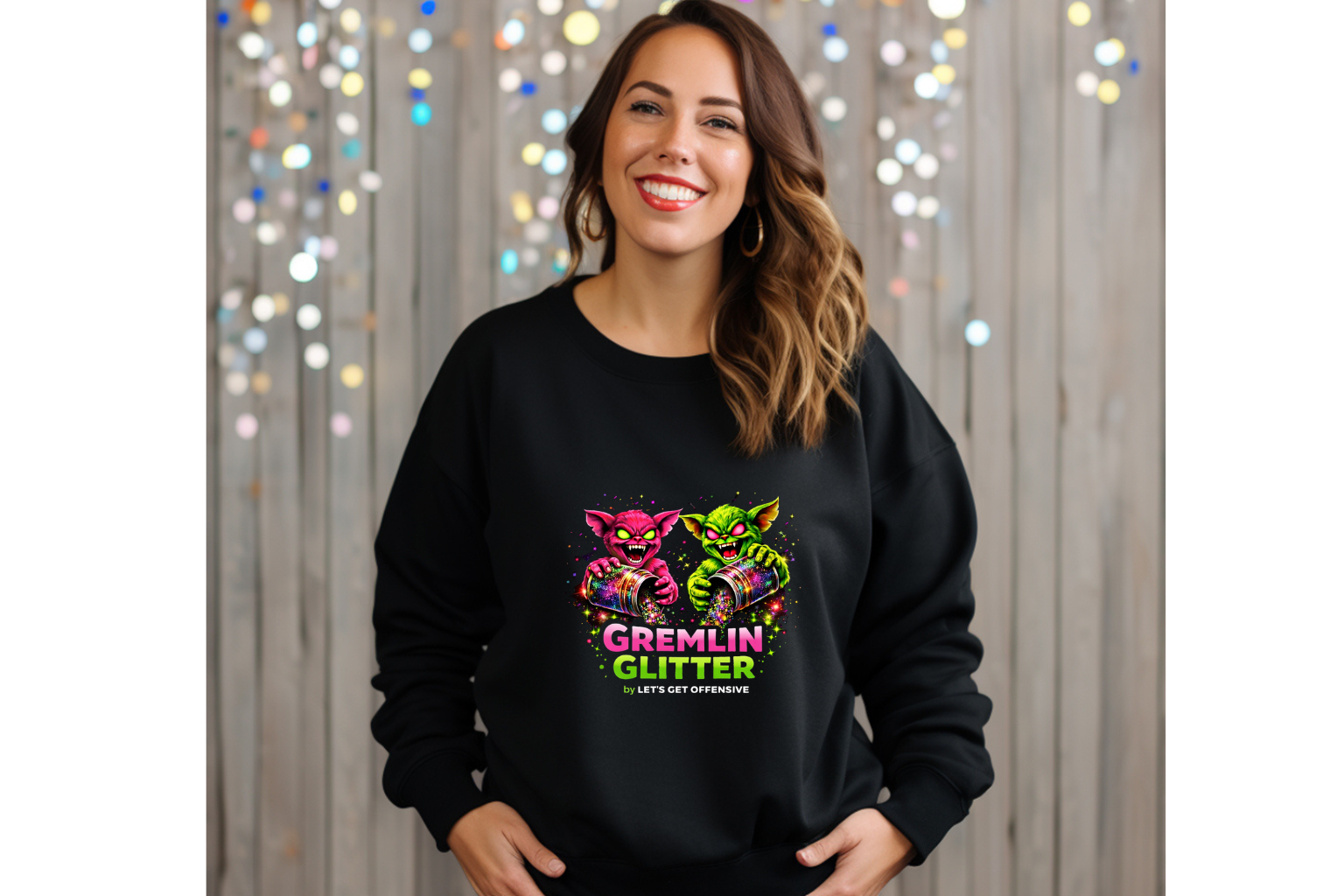 Gremlin Glitter Crewneck 😈✨ image 0