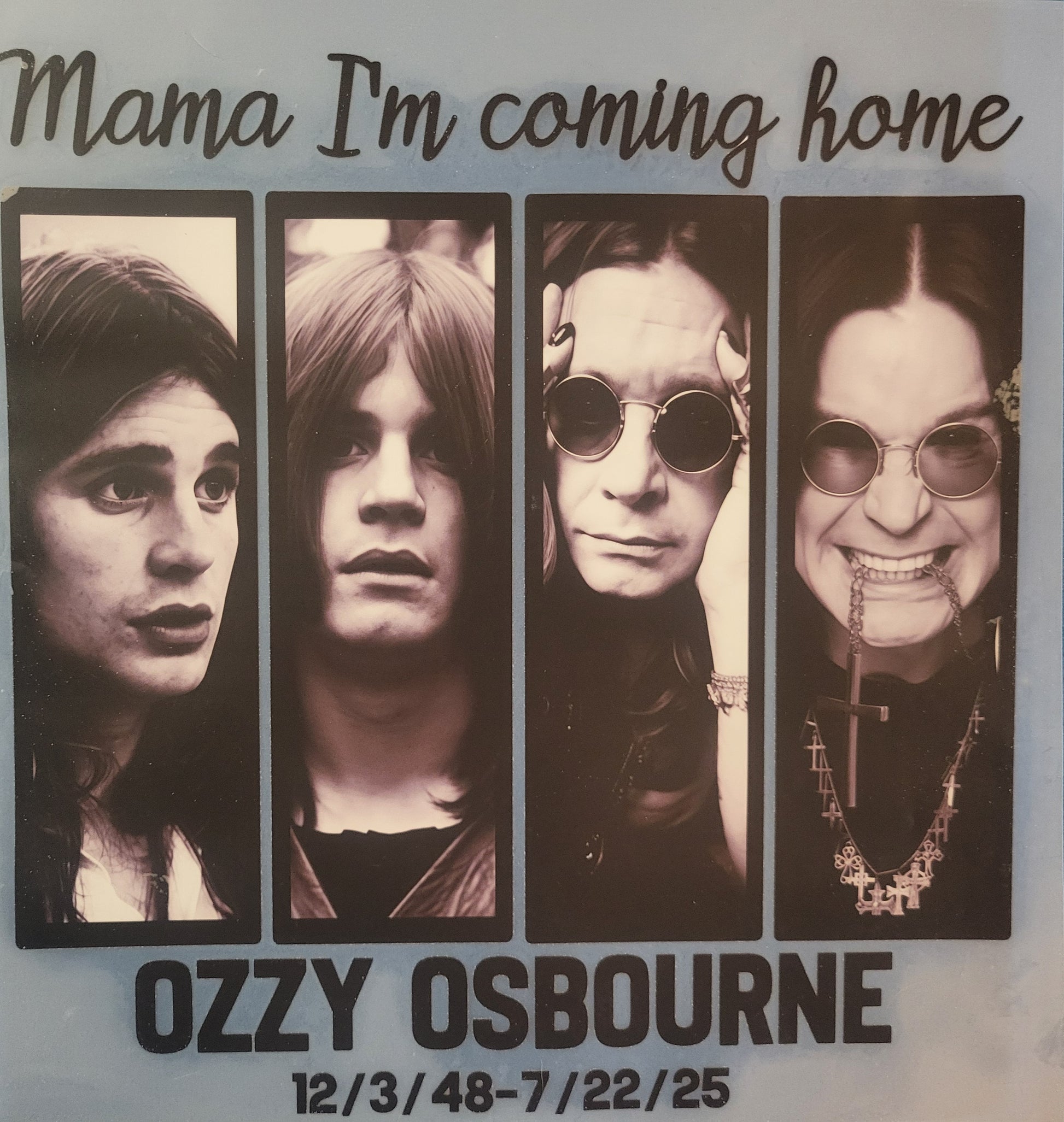 DTF Heat Transfers- Ozzy tribute  image 0