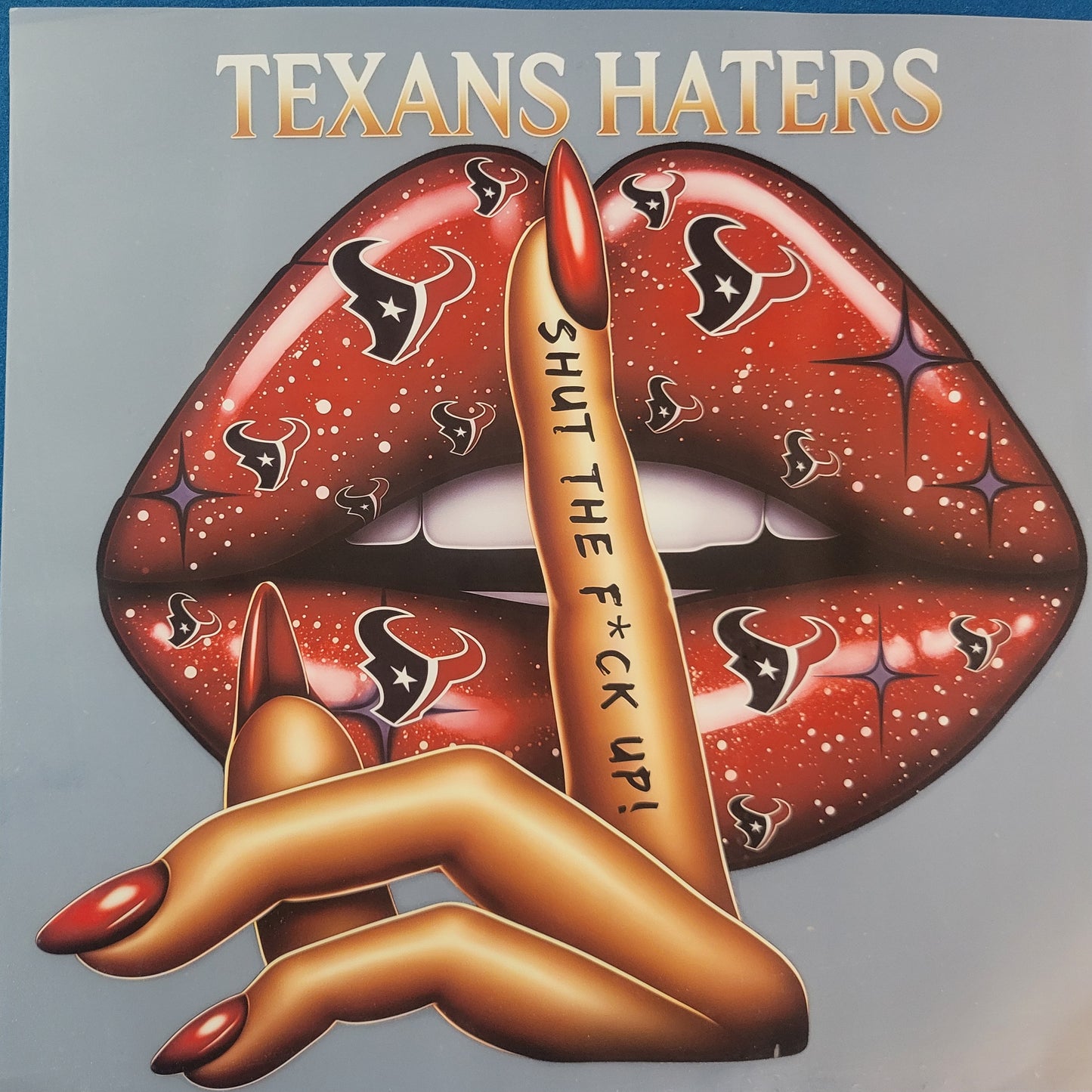 FULL COLOR DTF TRANSFERS- haters image 1