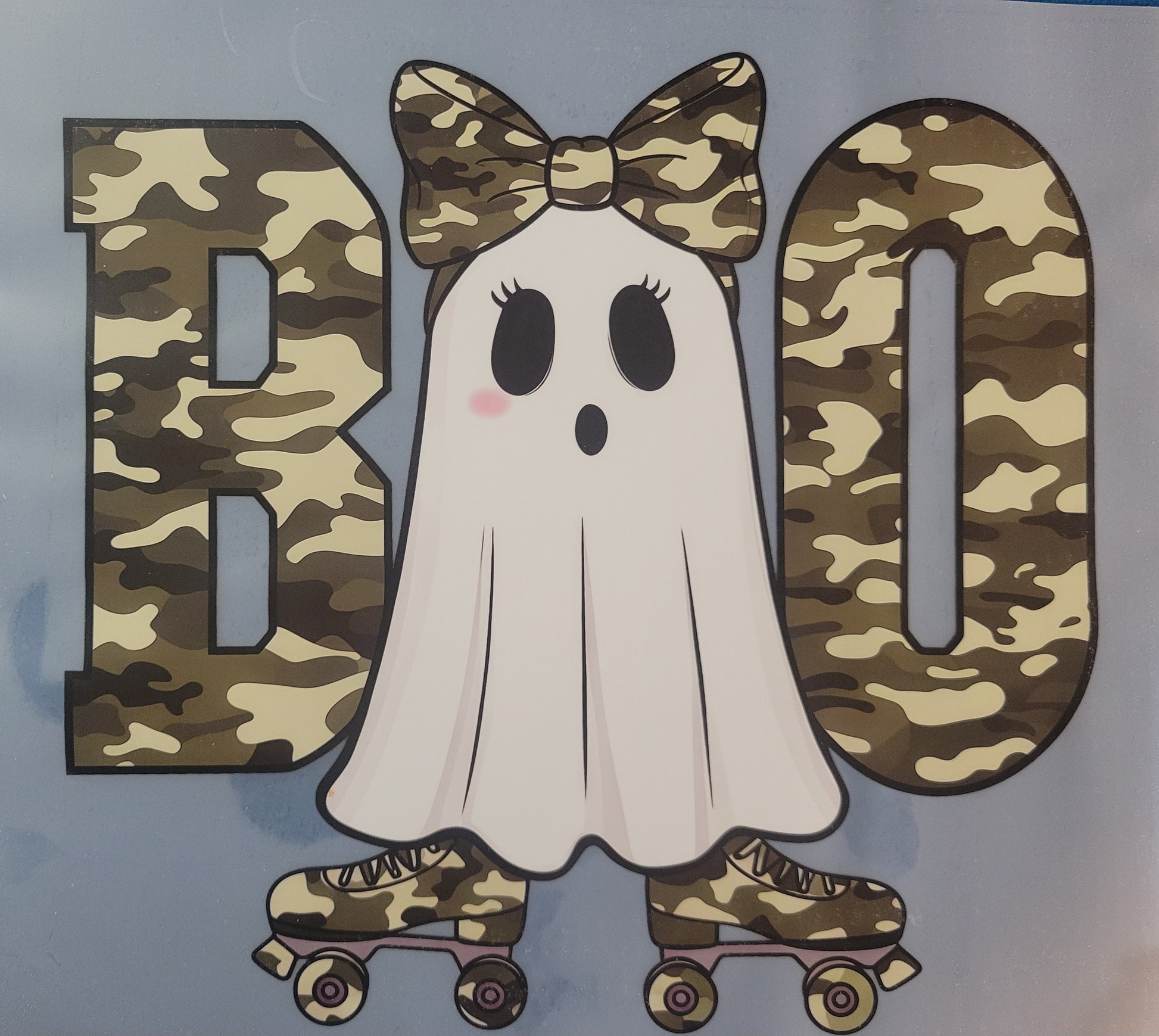 FULL COLOR DTF TRANSFERS-camo boo image 0