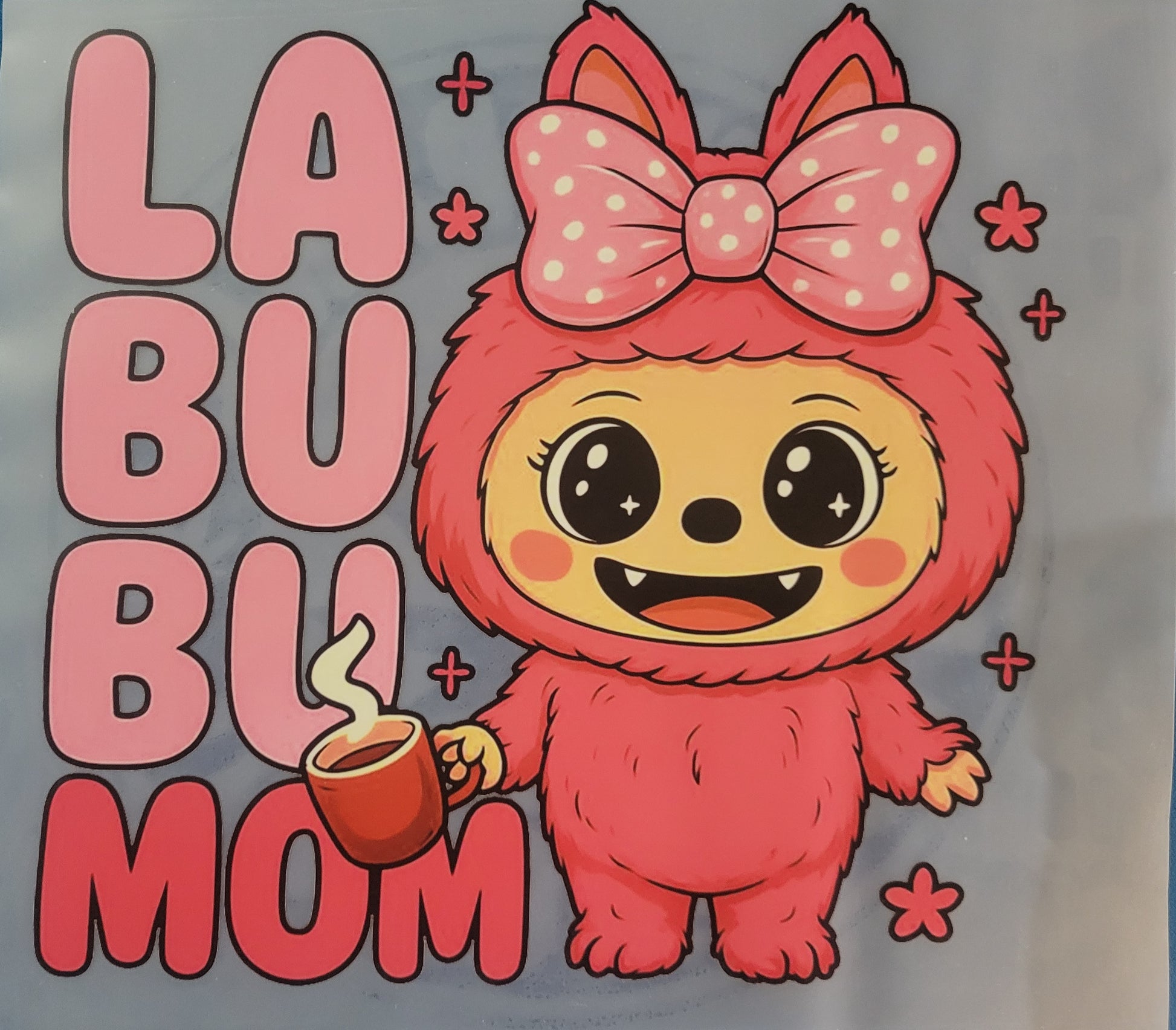FULL COLOR DTF TRANSFERS-LABUBU MOM image 0