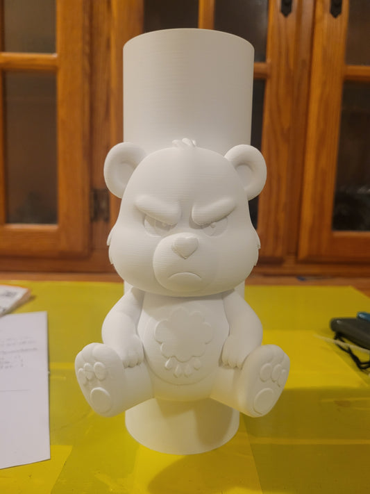 Grumpy Bear-Inspired 3D Tumbler Sleeve – Fits 20 oz Skinny Tumblers